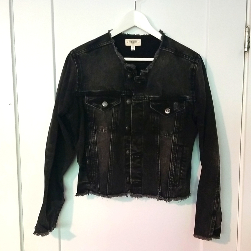 Retrod black jean jacket